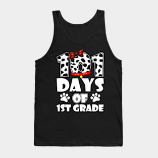 Happy 101 Days School 1st Grade Dog 100 Days Smarter Student Tank Top